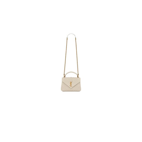 COLLEGE MEDIUM CHAIN BAG IN QUILTED LEATHER