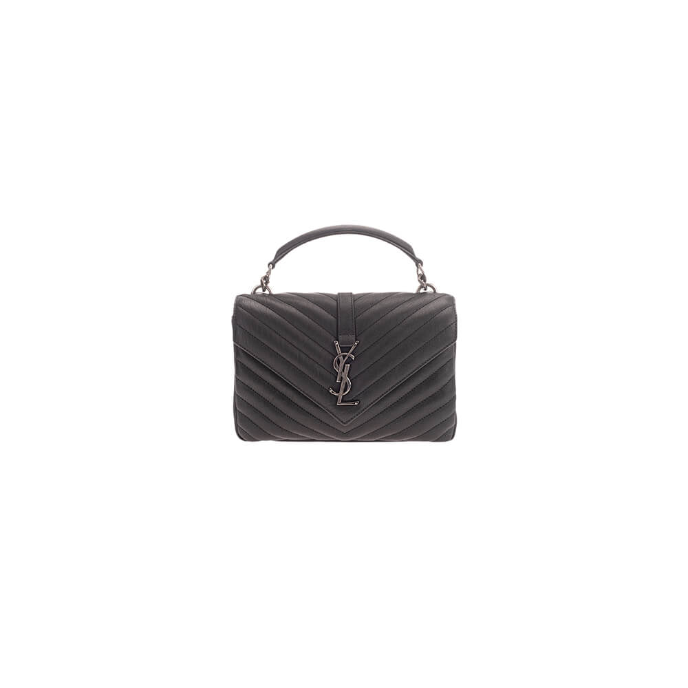 COLLEGE MEDIUM CHAIN BAG IN QUILTED LEATHER