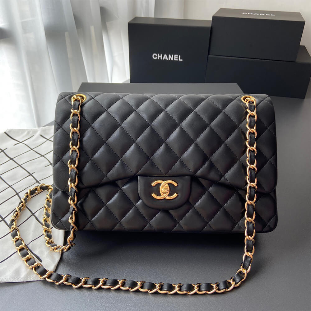 Ch*el classic double flap jumbo