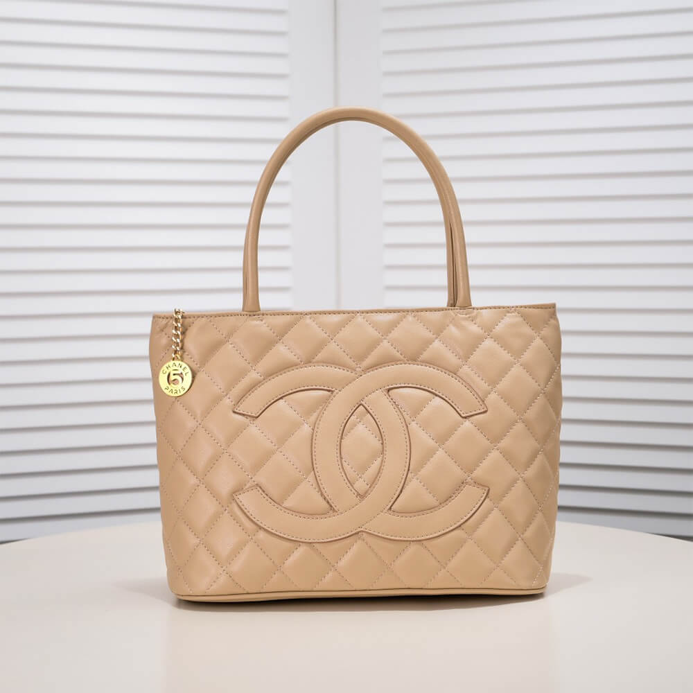 Ch*el medallion tote bag