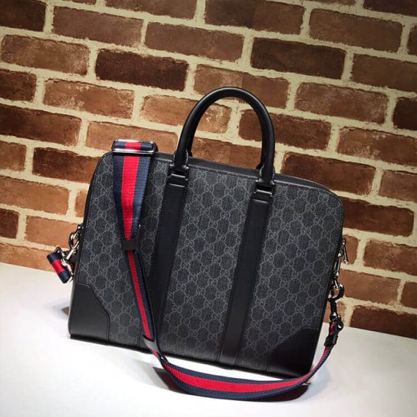 G*u*i gg black briefcase