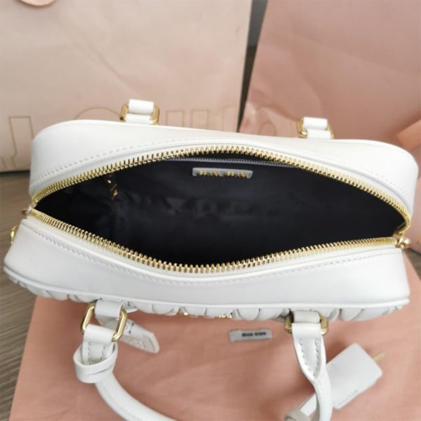Matelasse nappa leather top-handle bag