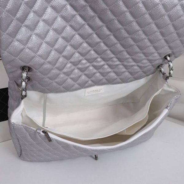 Ch*el travel flap bag black